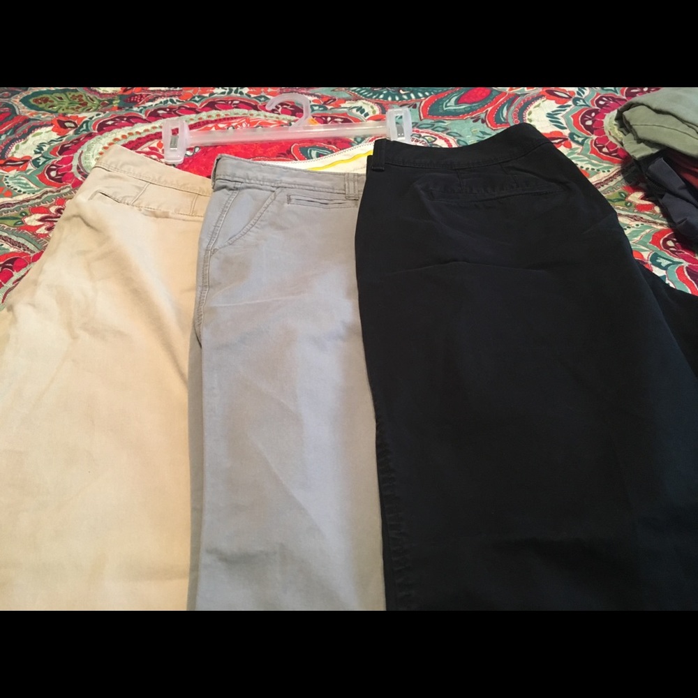 Three pair of slacks